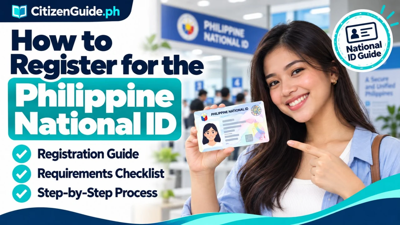 How to Register for the Philippine National ID guide cover
