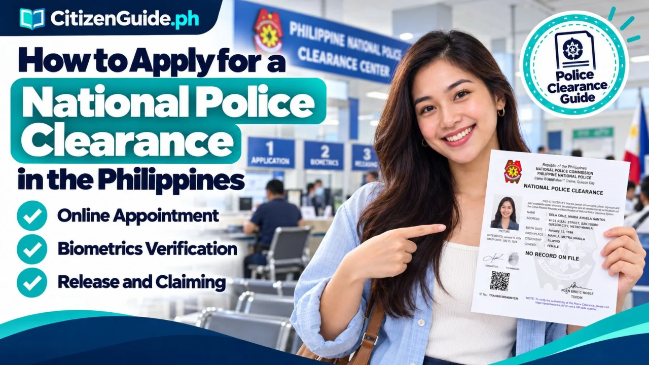 How to Apply for a National Police Clearance in the Philippines guide cover