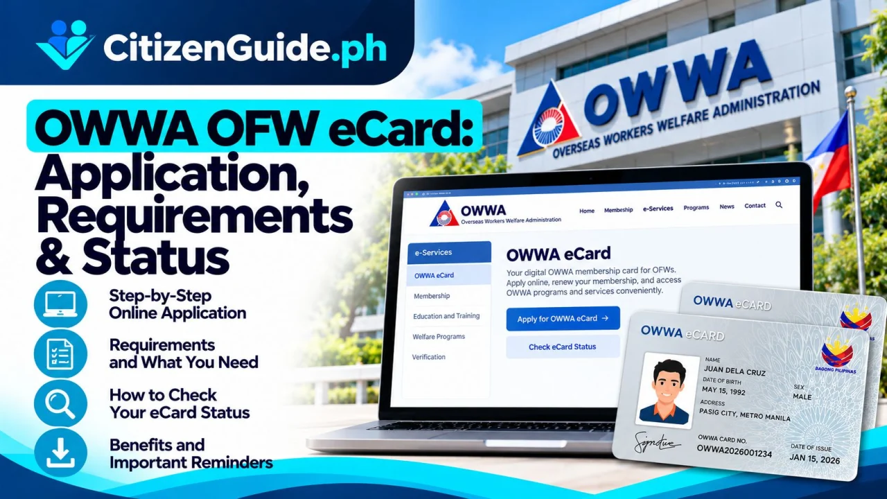 OWWA OFW eCard: Application, Requirements & Status guide cover